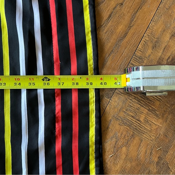 Wmns mumu Kalftan long satin like black/yellowl/red v neck cap sleeve one size - Picture 3 of 9